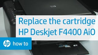 Replace the Cartridge  HP Deskjet F4400 AllinOne Printer  HP [upl. by Aramois]