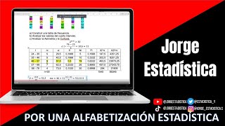 Calculo de asimetría sesgo en tabla de frecuencia [upl. by Tsugua]