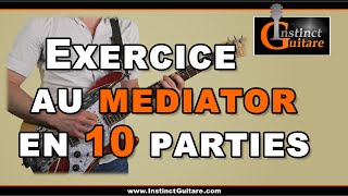 Exercice au médiator en 10 parties [upl. by Shanon]