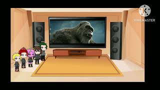 mha and Kong and gojiras parents react to godzilla x kong [upl. by Netty954]