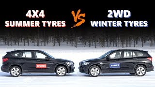 4WD VS Winter Tyres  Do you need winter tyres if you have 4WD [upl. by Donnenfeld]