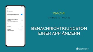 Benachrichtigungston einer App ändern  Xiaomi Android 12  MIUI 13 [upl. by Krm]