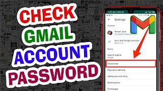 How To Check My Gmail Account Password [upl. by Eidoow]