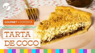 CÓMO hacer la MEJOR TARTA de COCO y DULCE de LECHE  Receta rápida fácil y rica [upl. by Wedurn]