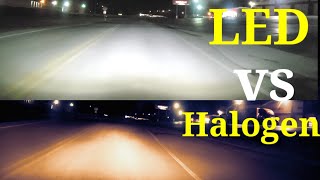 Best Headlights LED vs Halogen [upl. by Hong404]