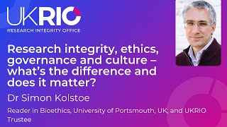 Research integrity ethics governance and culture – what’s the difference and does it matter [upl. by Le]