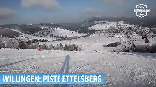 Skigebiet Willingen Kamerafahrt Piste an der Ettelsbergbahn [upl. by Schram]