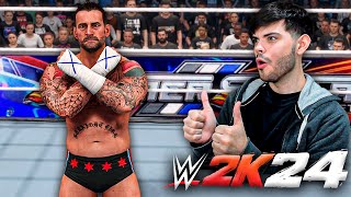 JUGANDO con CM PUNK en WWE 2K24 [upl. by Eniamerej147]