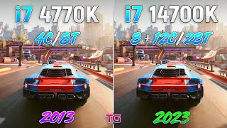 i7 4770K vs i7 14700K  10 Generation Difference [upl. by Coraline]