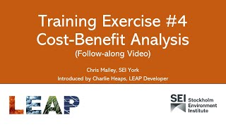 Training Exercise 4 CostBenefit Analysis [upl. by Airotnahs]