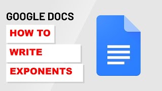 How To Add Exponents in Google Docs [upl. by Roze253]