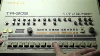 How to use a Roland TR909 Drum Machine [upl. by Arianna]