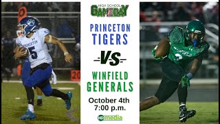 High School Football on Gameday Princeton vs Winfield [upl. by Tamar]