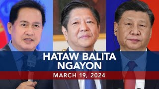 UNTV Hataw Balita Ngayon  March 19 2024 [upl. by Stultz]