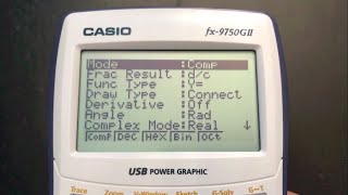 Configuración básica de calculadora CASIO FX9750GII [upl. by Nafis]