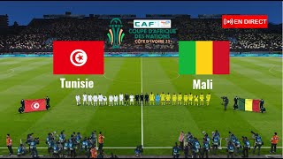 match Tunisie vs Mali en direct Coupe dAfrique des Nations match complet Simulation Gameplay PC [upl. by Drarrej]