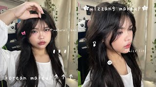 ULZZANG MAKEUP 🎀  korean makeup tutorial with natural lens [upl. by Llegna108]