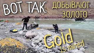 Как добывают золото Река Заравшан 2021 Таджикистан How gold is mined Zarafshan river Tajikistan [upl. by Charo]