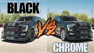 2023 Shelby Super Snake  BLACK VS CHROME [upl. by Einahets]