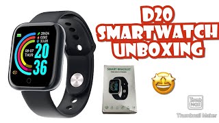 D20 SMARTWATCH UNBOXING  ENGLISH [upl. by Lrem]