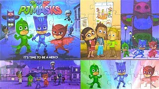 Pijamaskeliler puzzle oyunu oynuyoruz Baykuş Kız Kertenkele Kedi Çocuk ile PJ Masks Puzzle challenge [upl. by Gernhard749]