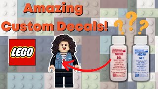 How to Use Micro Sol and Micro Set to Improve LEGO Decals [upl. by Ahselrak]