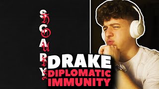 Drake  Diplomatic Immunity REACTION First Time Hearing [upl. by Retsam]