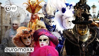 Carnival in Venice Italy  Carnival 2019  Costume Contest [upl. by Neesay]