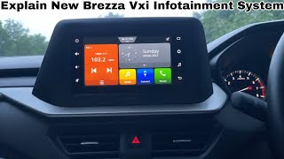 New Brezza के Infotainment System मे अच्छे Features हैं 👌 New Brezza 2022 Vxi  CAR BROTHERS [upl. by Odericus110]