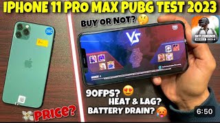 Refurbished iPhone 11 Pro Gaming Review🔥Bgmi 2023  performance Heating  Battery Test 👍 [upl. by Pain]