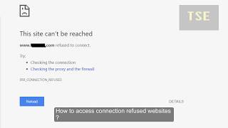 How to fix ERRCONNECTIONREFUSED using proxy Access connection refused sites [upl. by Aztinay348]