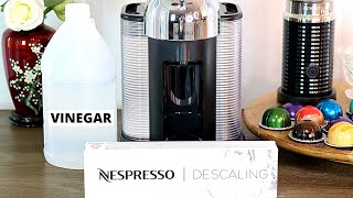 How To Descale Nespresso Machine  Nespresso Descaling Step By Step  Vertuo Line [upl. by Cherice]