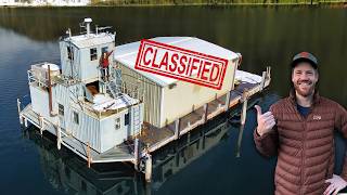 We Bought a TOP SECRET Navy Barge full tour [upl. by Kinzer181]