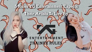 5 strict rules that YG trainees and artists are expected to follow  YG Trainee Life  Its Ohu [upl. by Johnstone]