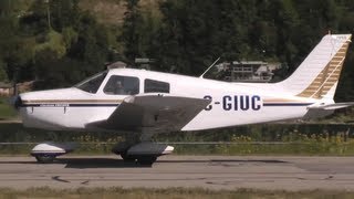 Piper PA28140 Cherokee Cruiser approach and landing [upl. by Stinky]