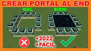 ✅ COMO HACER un PORTAL al END en MINECRAFT CREATIVO FACIL 2022 portal al end no funciona ✅ [upl. by Marline]