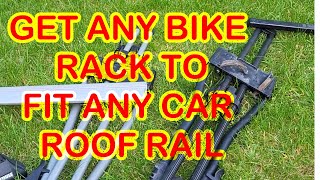 How to fit ANY Thule or Halfords Bike Rack to ANY rail Easy How to change Thule connections [upl. by Nylsoj]