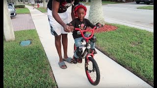 Teaching Siah How To Ride A Bike Without Training Wheels [upl. by Teuton877]