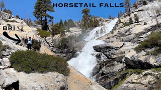 Horsetail Falls A unique waterfall near TAHOE A Trail Guide [upl. by Siriso564]