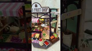 Robotime Rolife Happy Corner Carls Fruit SHOP [upl. by Ehtylb774]