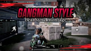 GUNGNAM STYLE BEAT SYNC MONTAGE ⚜️  Bgmi montage video  pubg montage video  gaming trending [upl. by Junette]