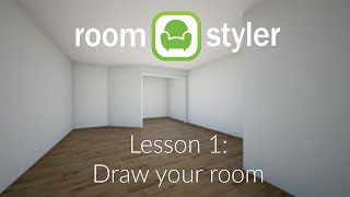 Roomstyler Lesson 1 Draw your room [upl. by Bruell]