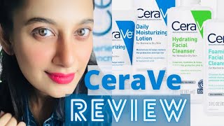 CeraVe Product Review  Foaming vs Hydrating Cleanser Moisturizing Lotion vs Cream [upl. by Rento]