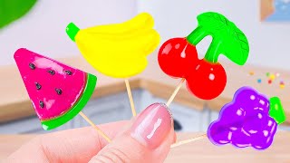 Sweet Mini Rainbow Fruit Jelly Making 🌈 Best Miniature Rainbow Fruit Recipes ✨ Sweet Cake Master [upl. by Barden]