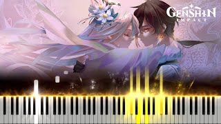 ｢Lovers Oath FULL｣  Genshin Impact OST Piano Cover Sheet Music [upl. by Pool]