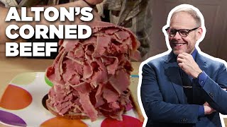 Alton Browns Corned Beef Recipe  Good Eats  Food Network [upl. by Bekki]