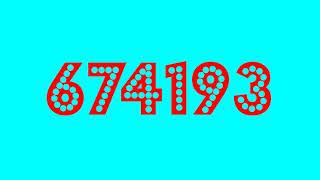 Colorful Numbers from 0 to 1048576 [upl. by Ahtan]