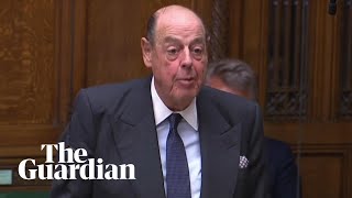 Sir Nicholas Soames delivers emotional speech in parliament [upl. by Picco708]