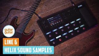 Line 6 Helix Floor Demo amp Sound Samples  guitarguitar [upl. by Tollmann]