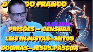 16 03 2024 🔴🔴 DIVALDO FRANCOLEIS INJUSTAS DOGMAS JESUS PÁSCOA espiritismo TE INSCREVA [upl. by Noryv822]